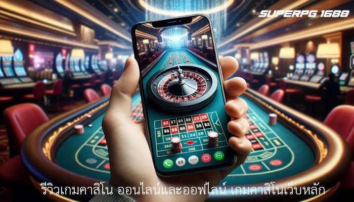 รีวิวเกมคาสิโน ออนไลน์และออฟไลน์ เกมคาสิโนเว็บหลัก