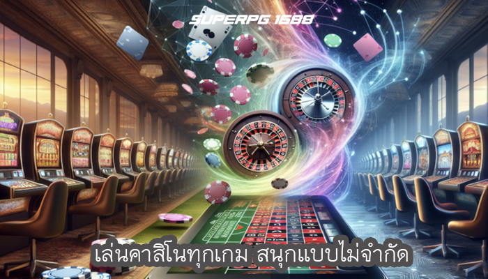 เล่นคาสิโนทุกเกม สนุกแบบไม่จำกัด